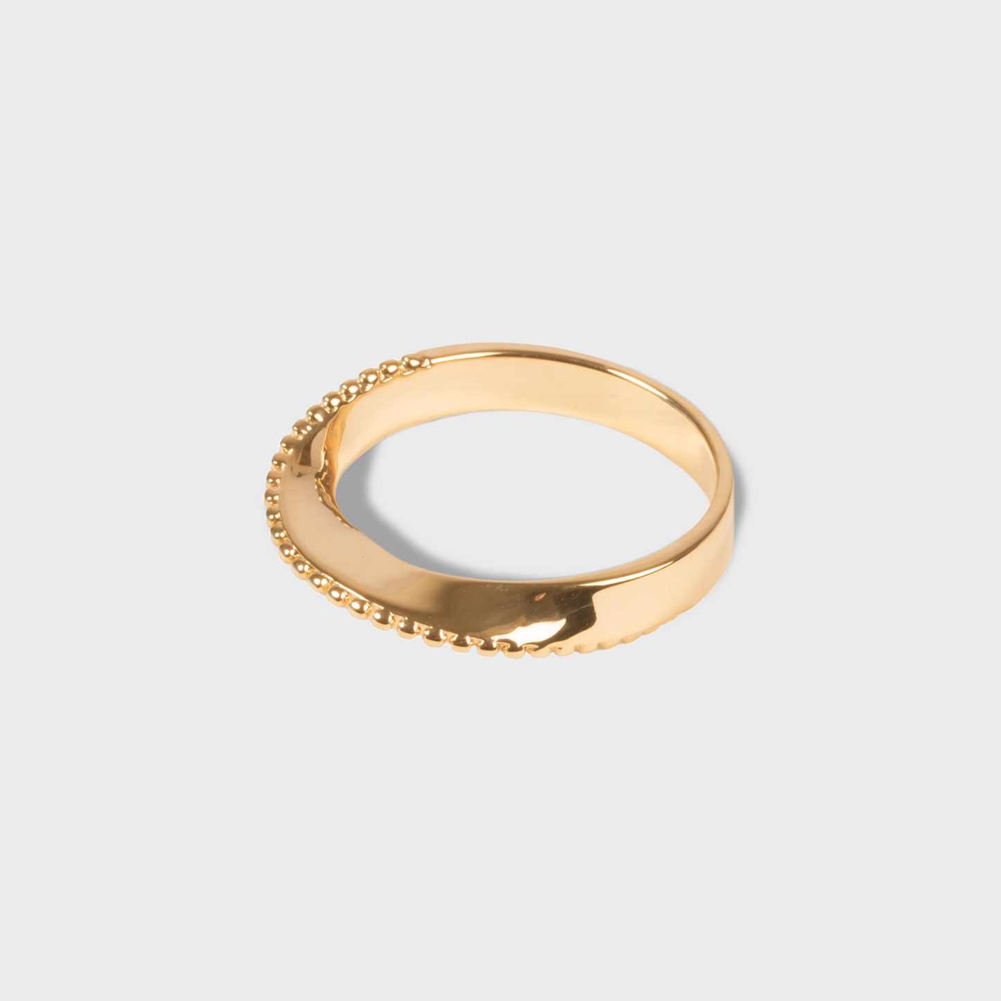 Bague Spirale Perlée