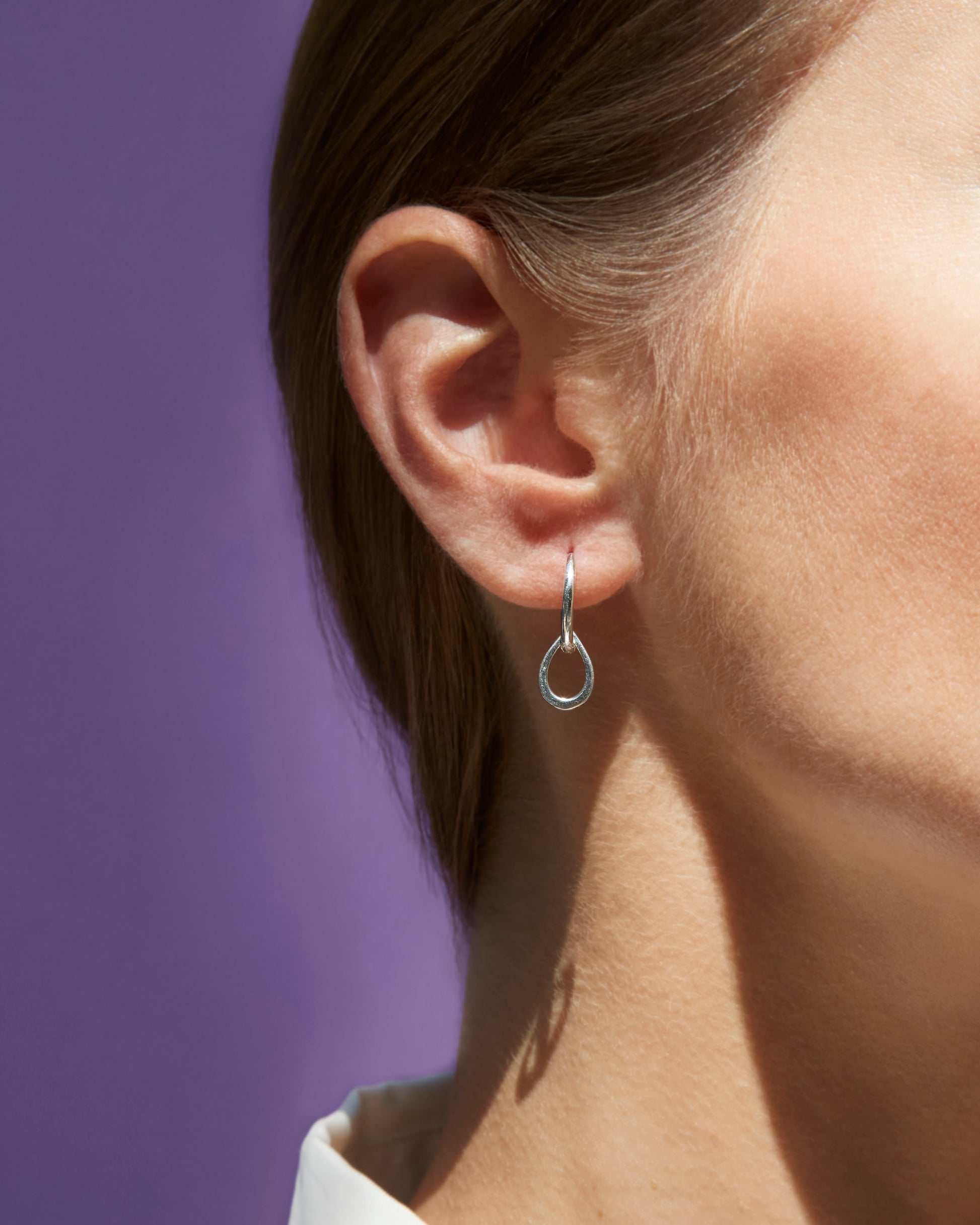 Philia Paris - Boucles d'oreilles Goutte Argent