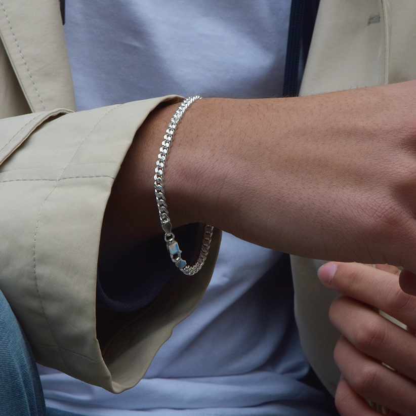Philia Paris - Bracelet Gourmette Argent1