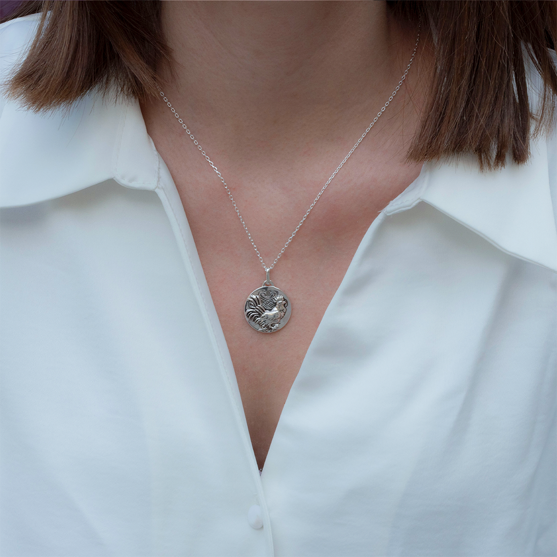 Collier Zodiaque Coq