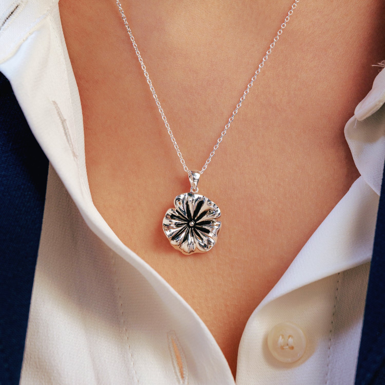 Philia Paris - Collier Lotus Argent