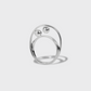 Bague en argent avec deux boules