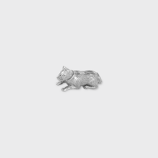 Bracelet En Argent Massif Avec Breloque Chiens - Occasion Vintage