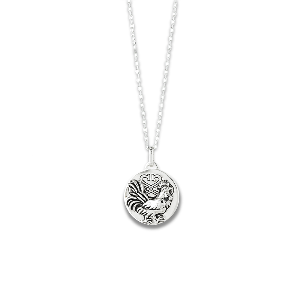 Rooster Zodiac Necklace