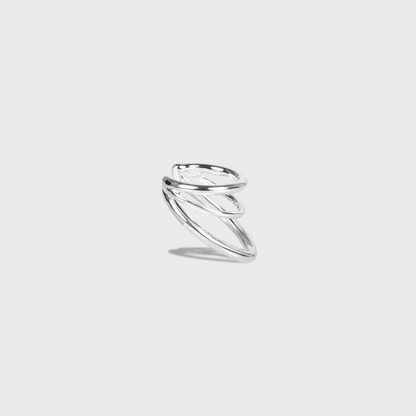Bague d'oreille à trois anneaux en argent
